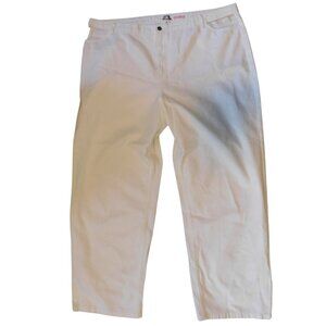 FUTURE COLLECTIVE x ALANI NOELLE White Cut Out Waist Straight Leg Jeans Size 20